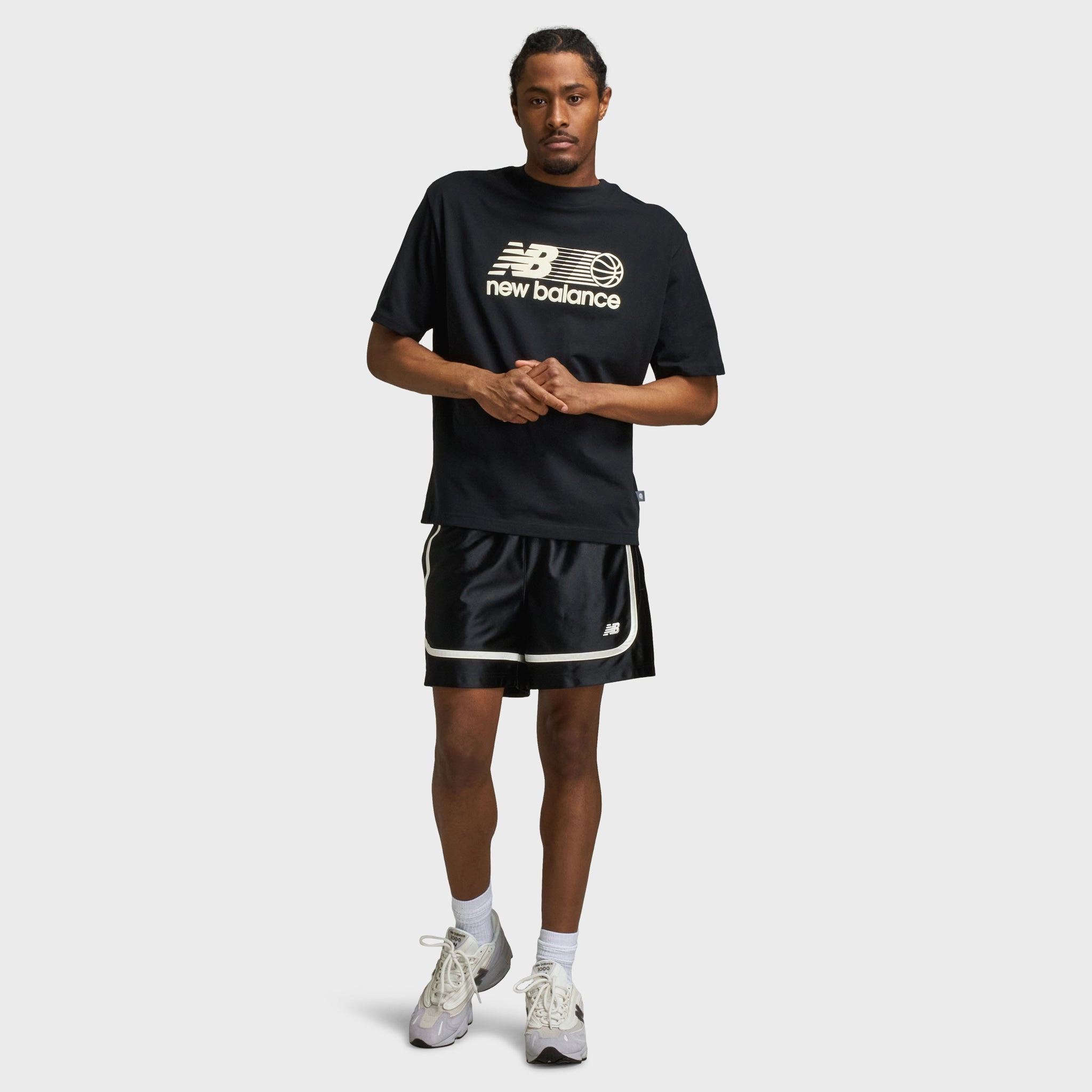 New Balance Hoops 5 Inch Knit Short / Black