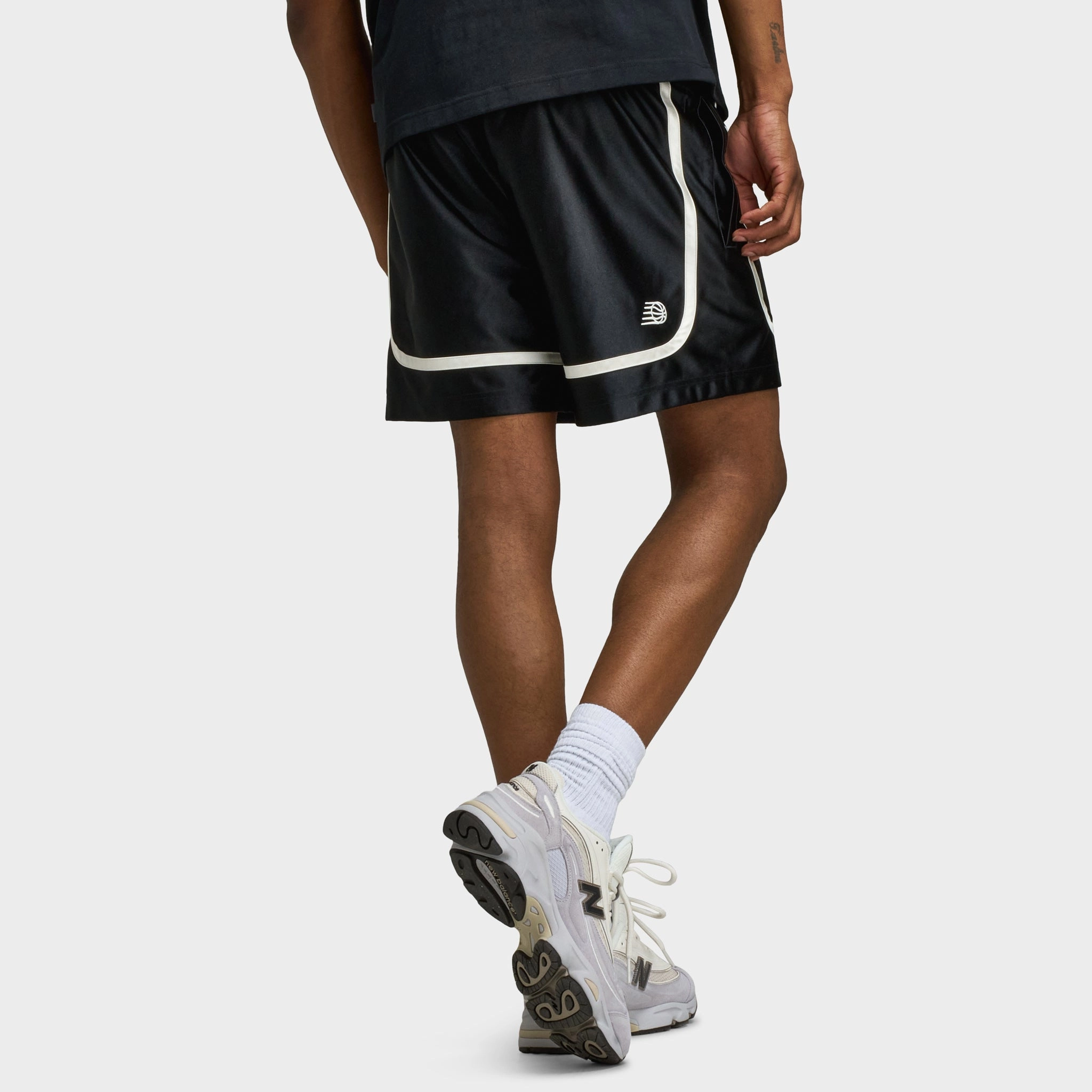 New Balance Hoops 5 Inch Knit Short / Black