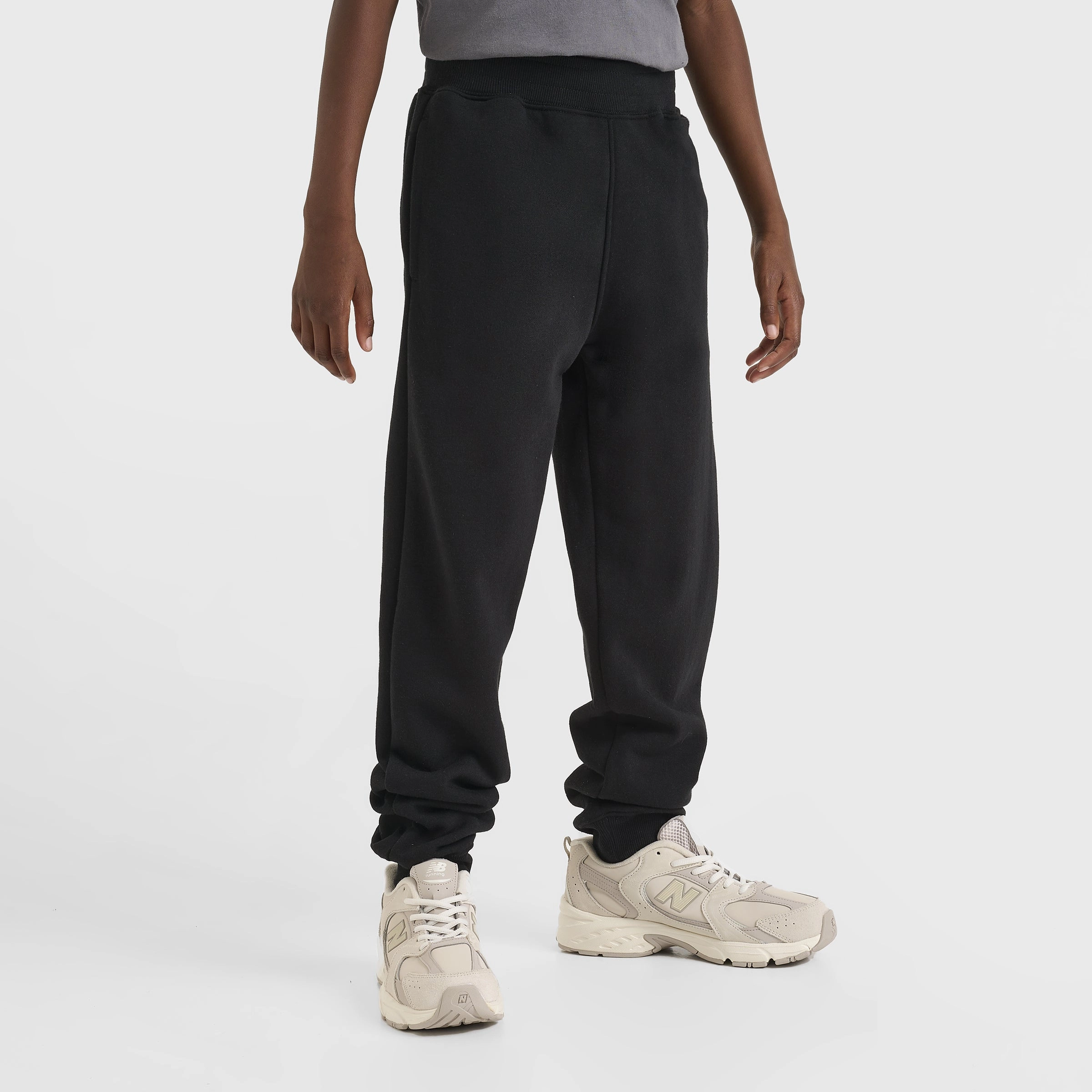 New Balance Junior Boys' Small Logo Joggers / Black