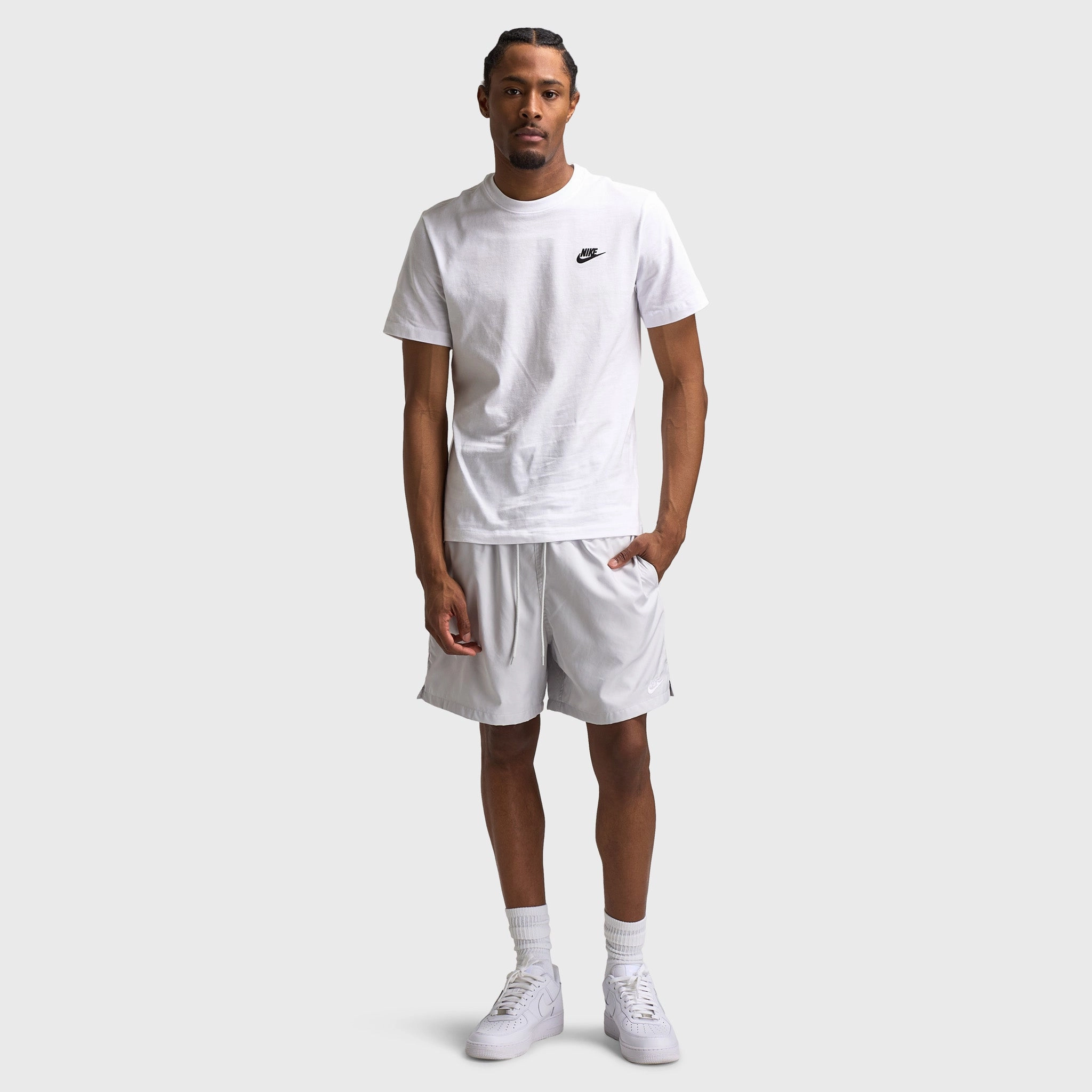 Nike Club Flow Shorts Photon Dust / White