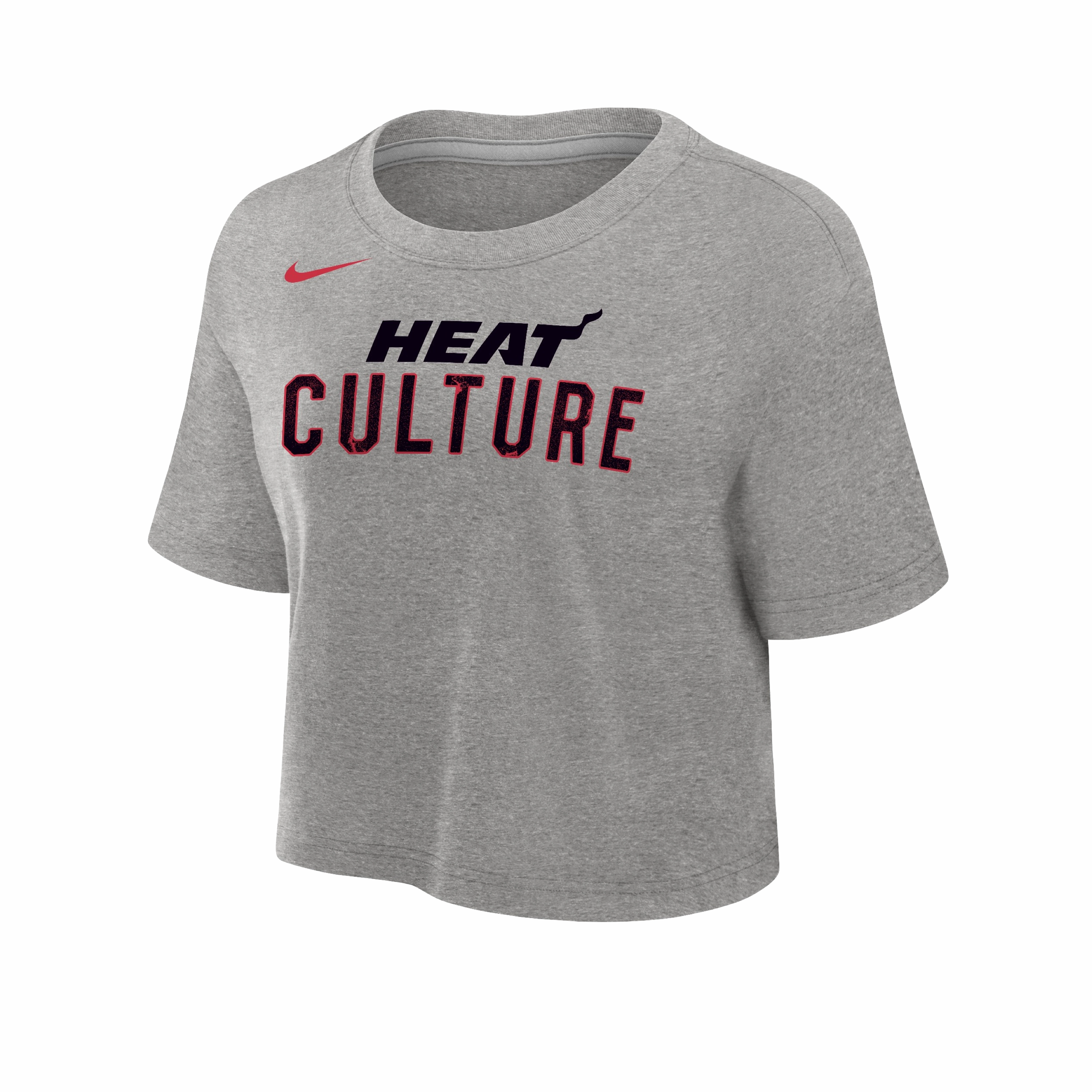Nike HEAT Culture: Blood Red Grey Women's Crop Tee