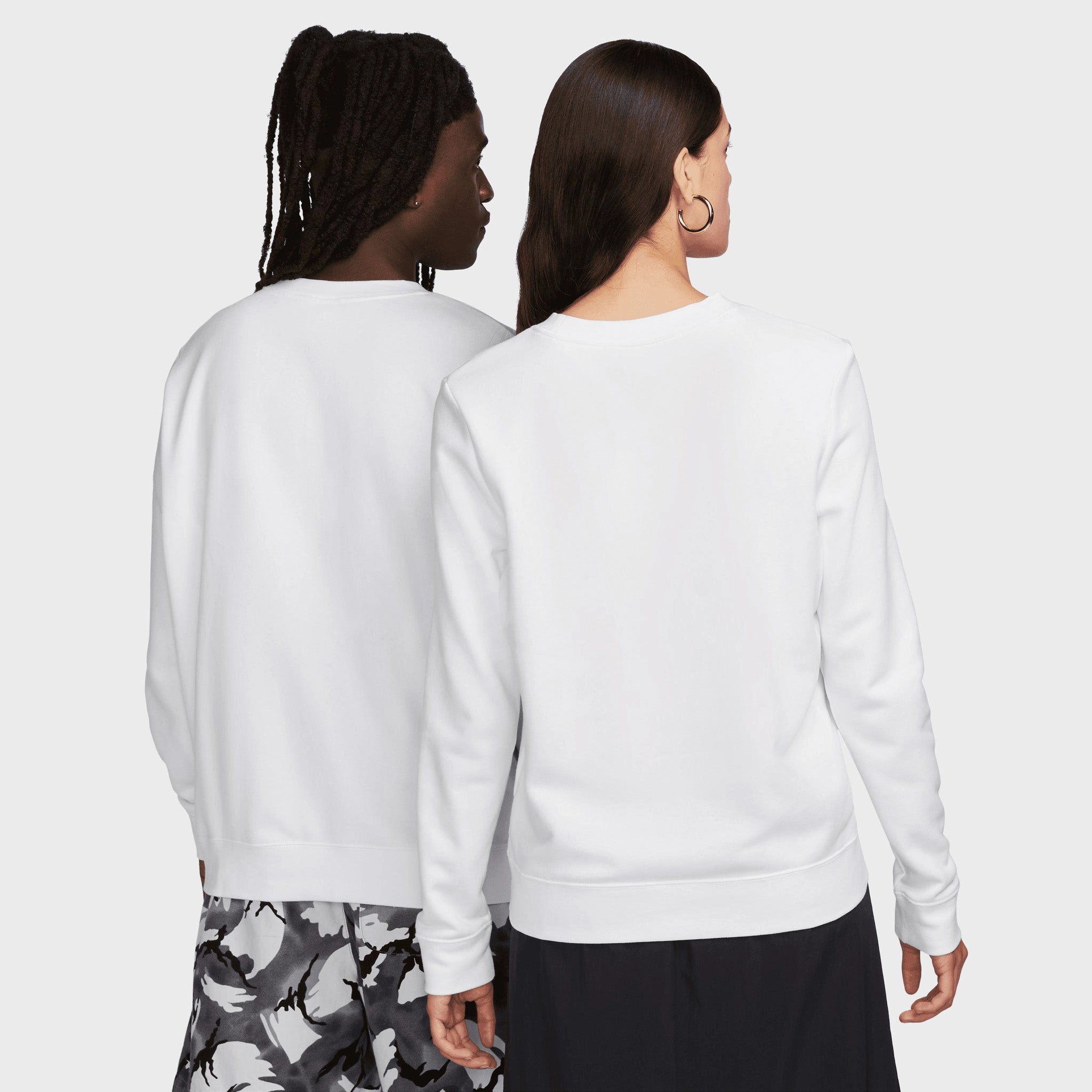 Nike Sportswear Women's Club Fleece Crewneck White / Black