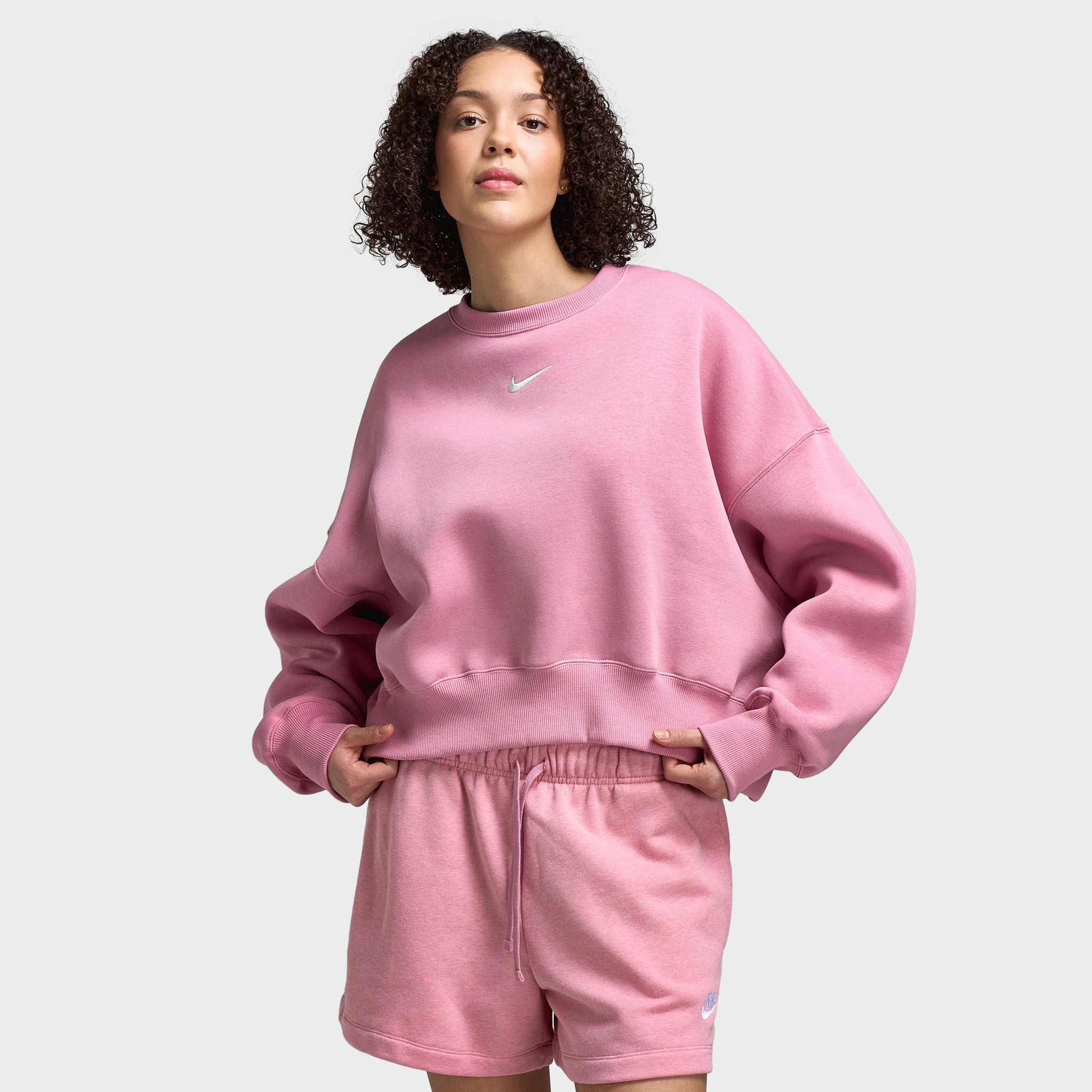 Nike Sportswear Women's Over-Oversized Crewneck Sweatshirt Elemental Pink / Sail