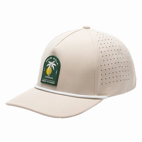 Palm Golf Coast to Coast Snapback Golf Cap Tan/Green - SS24 Men