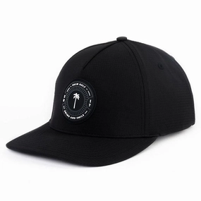 Palm Golf Icon Performance Snapback Golf Cap Black - SS24 Men