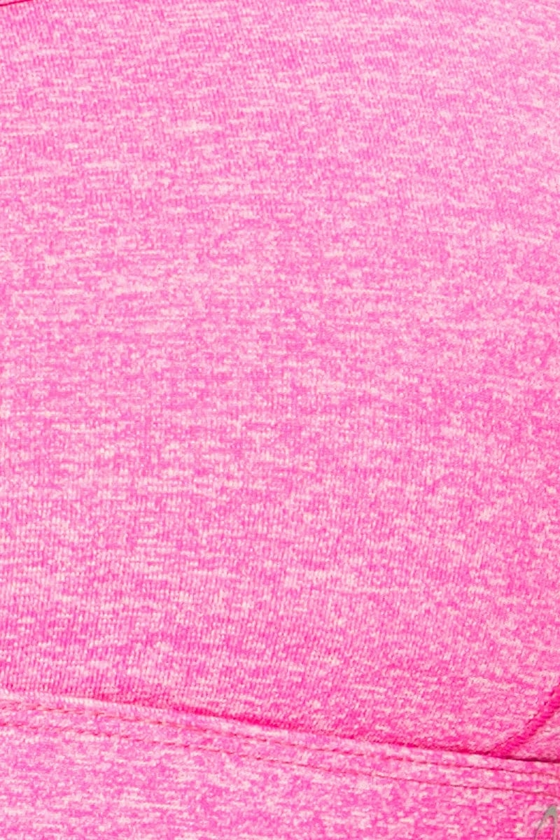 Pink Active Cross Back Sports Bra