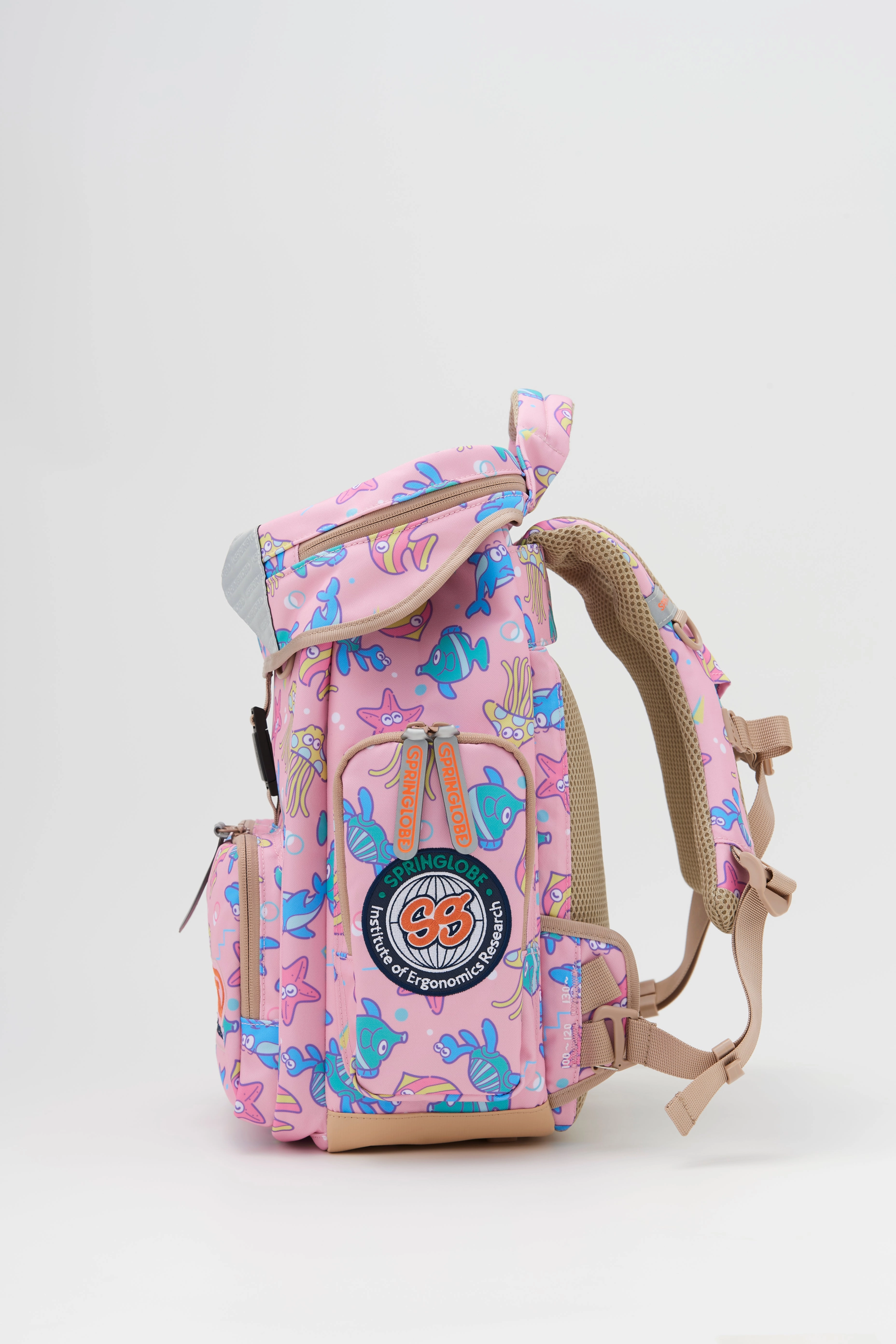 Pink Marin Springlobe Ergonomic School Bag