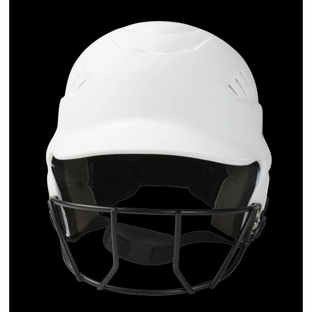 Rawlings Softball Helmet with Face Guard, Matte White