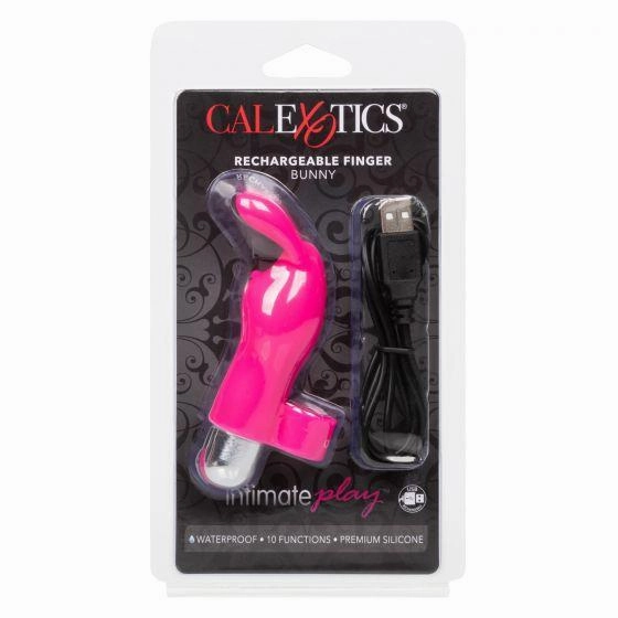 Rechargeable Silicone Bunny Finger Vibrator