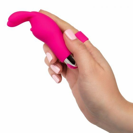Rechargeable Silicone Bunny Finger Vibrator