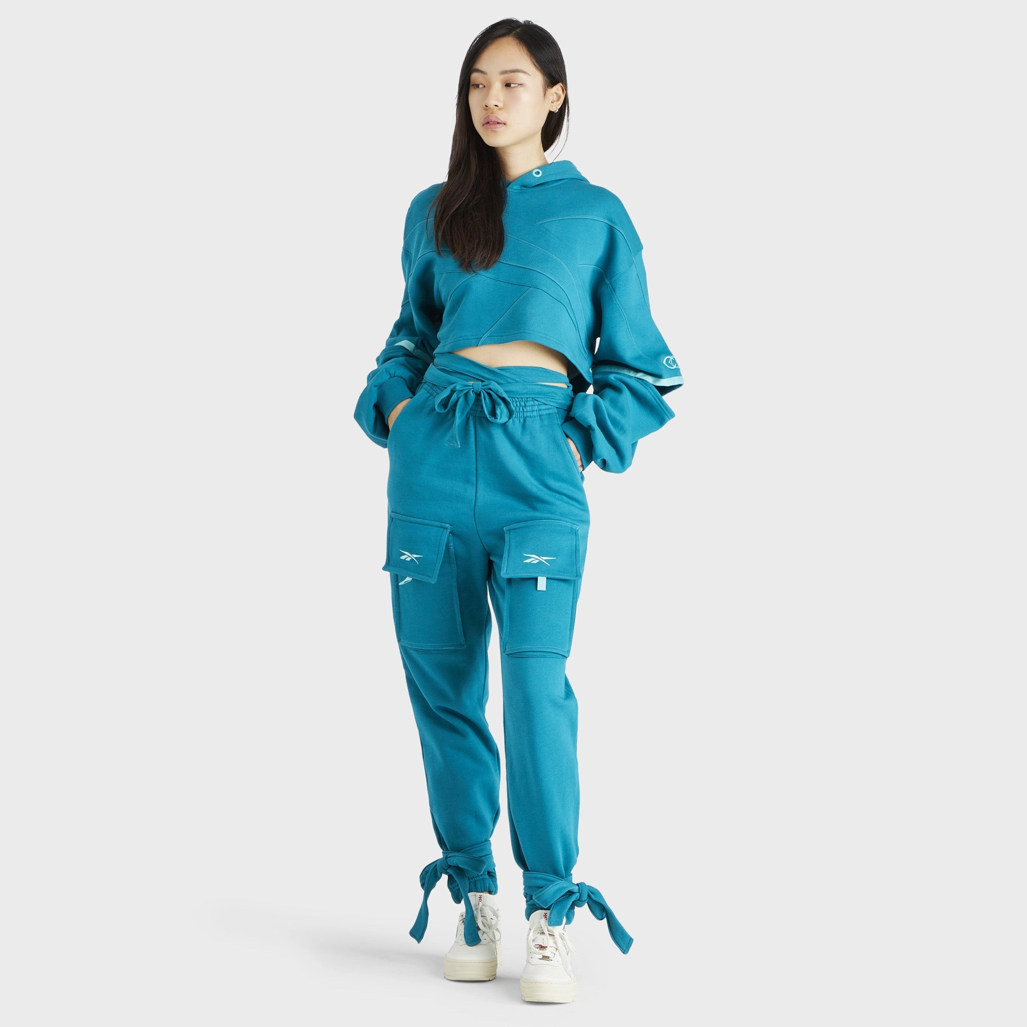 Reebok x Cardi B Women's Knit Pants / Seaport Teal
