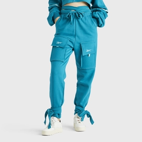 Reebok x Cardi B Women's Knit Pants / Seaport Teal