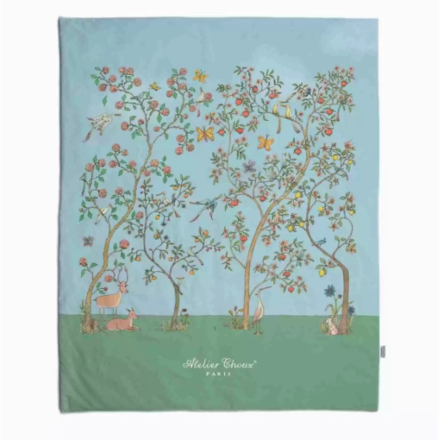 Reversible Quilt - In Bloom Blue / Carousel Blue