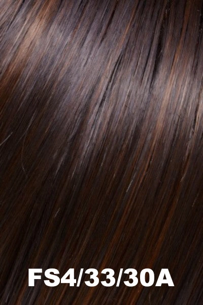 Sale - Jon Renau Toppers - EasiCrown HD 18 (#381) - Color: FS4/33/30A (Midnight Cocoa)