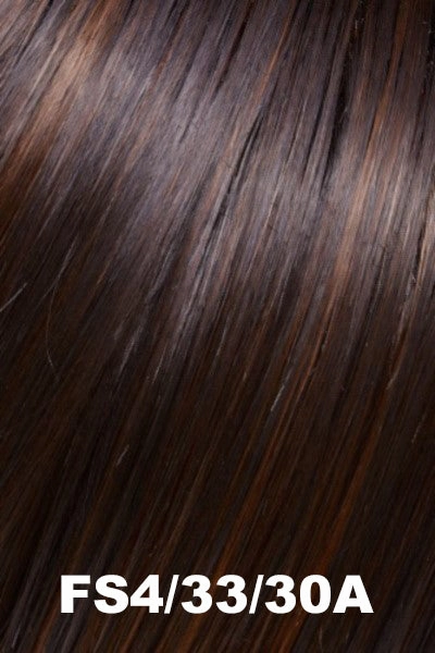Sale - Jon Renau Toppers - EasiCrown HD 18 (#381) - Color: FS4/33/30A (Midnight Cocoa)