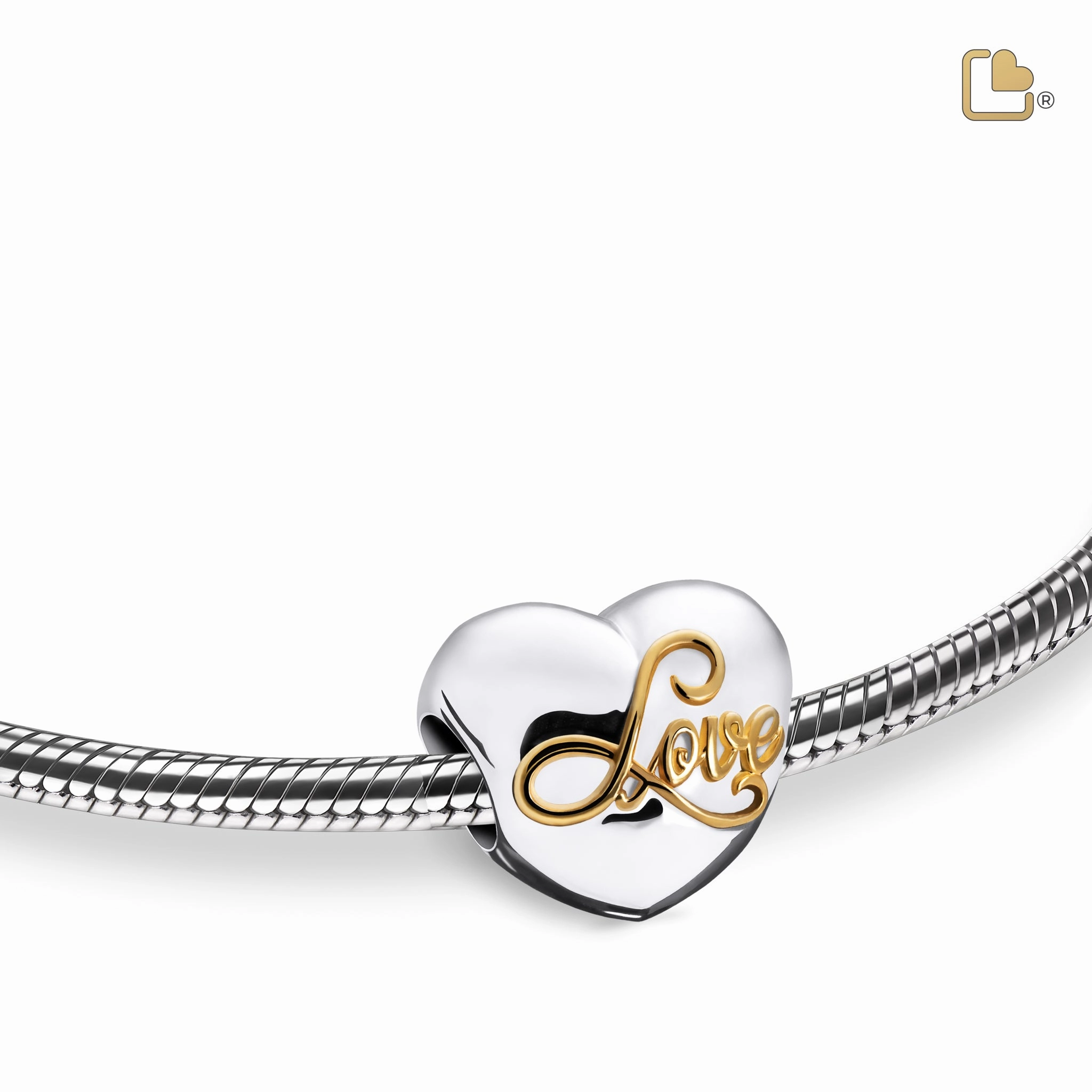 Spell Your Love Gold Vermeil Cremation Bracelet Bead