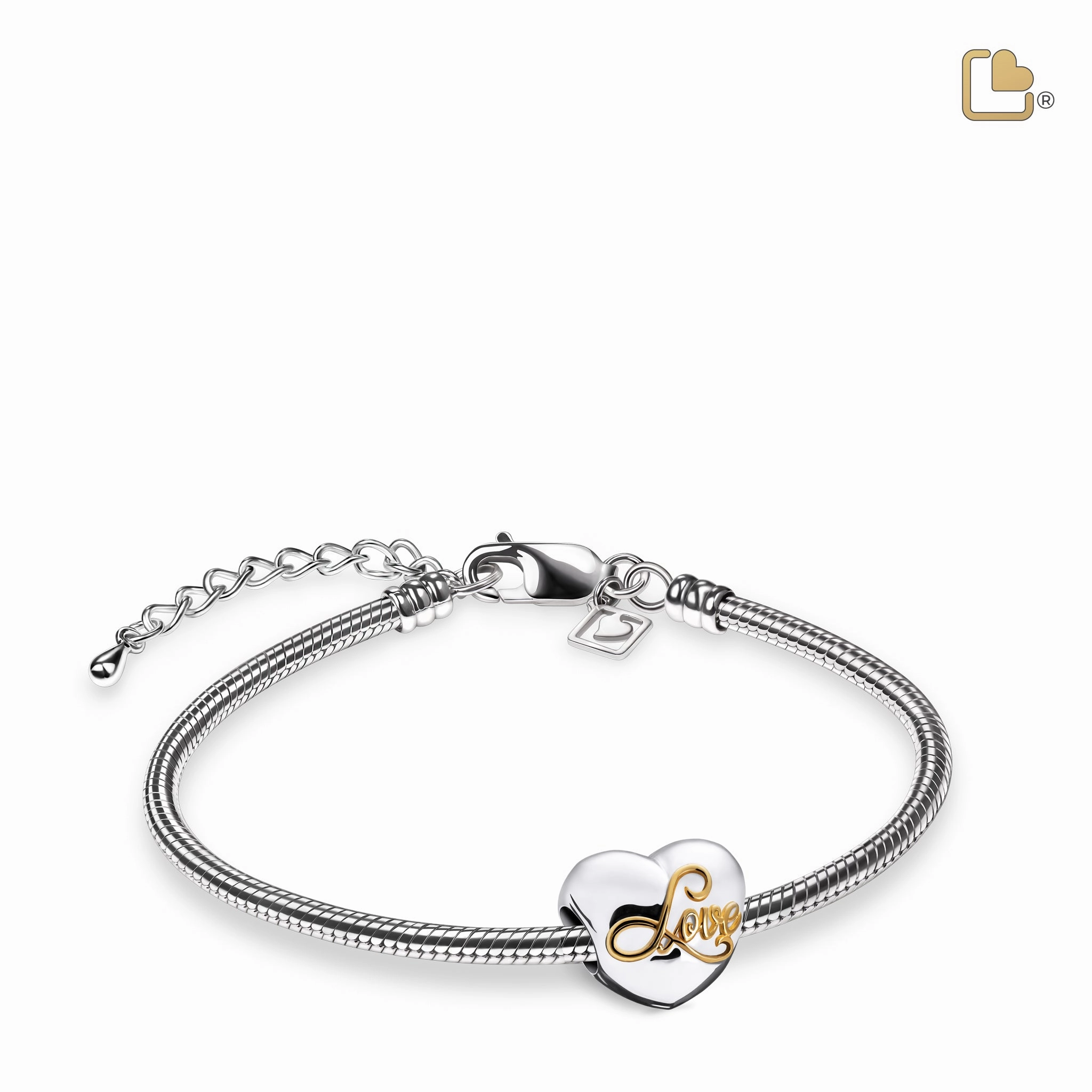 Spell Your Love Gold Vermeil Cremation Bracelet Bead