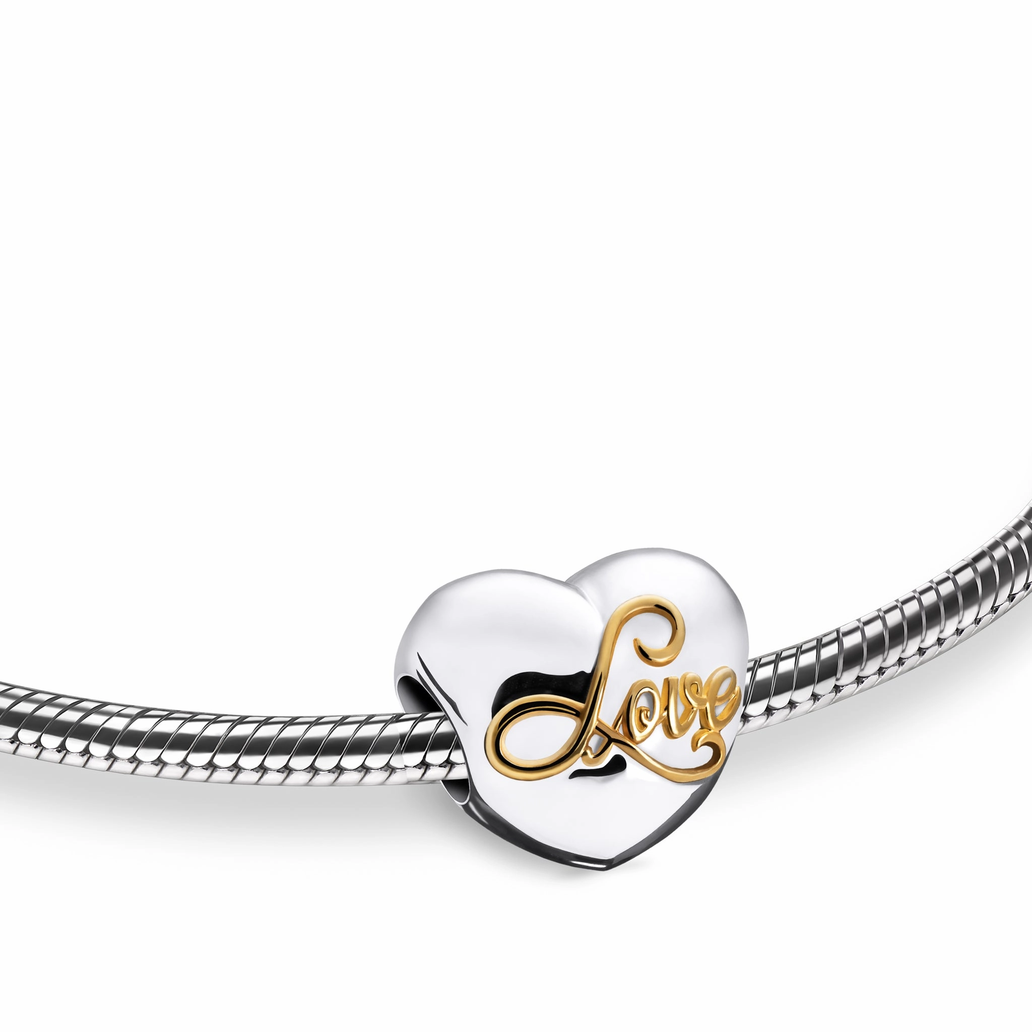 Spell Your Love Gold Vermeil Cremation Bracelet Bead