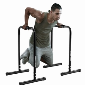 Sportsroyals Dip Bar Heavy Duty Steel Dip Station Power Tower Dip Station Pull up Bar Power with 300lbs Loading Capacity