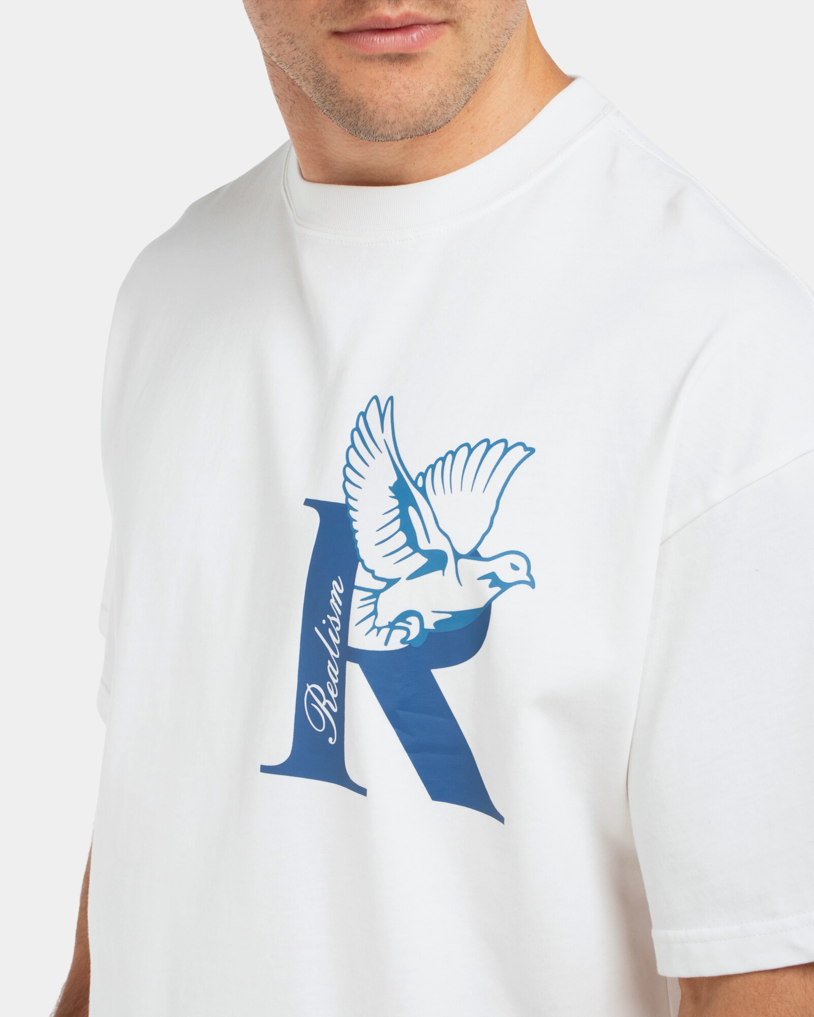 SSS REALISM DOVE LOGO TEE WHITE