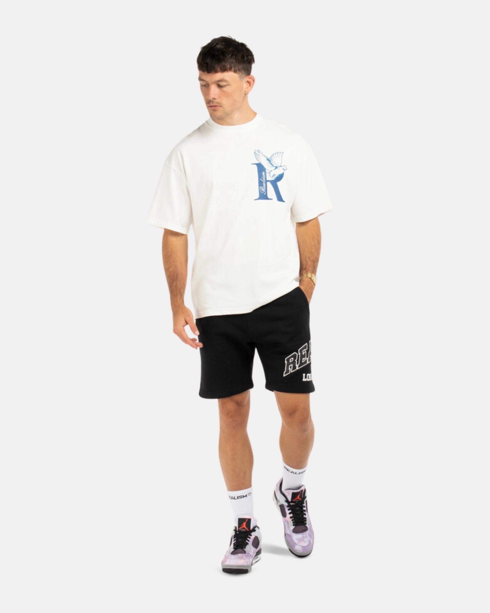 SSS REALISM DOVE LOGO TEE WHITE