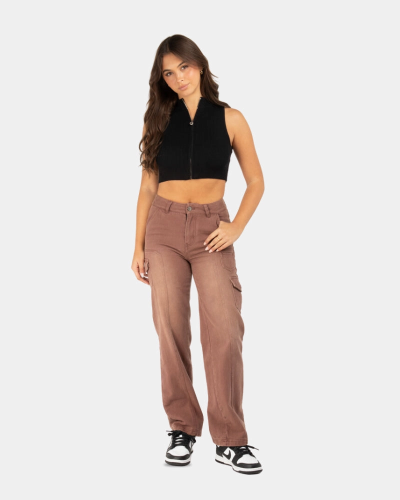 SSS REALISM ORLEANS DENIM CARGO FADED BROWN