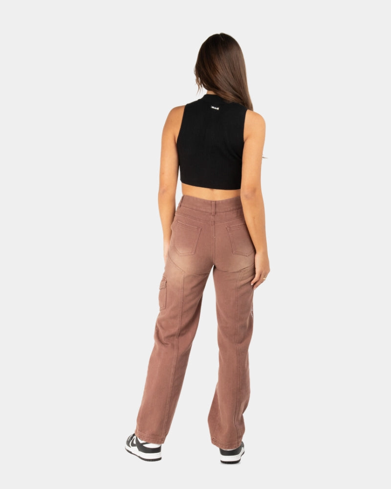 SSS REALISM ORLEANS DENIM CARGO FADED BROWN