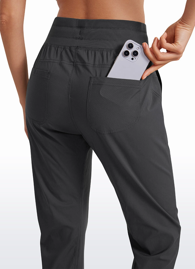 Striped Pants with Pockets 25''- Cinched Leg