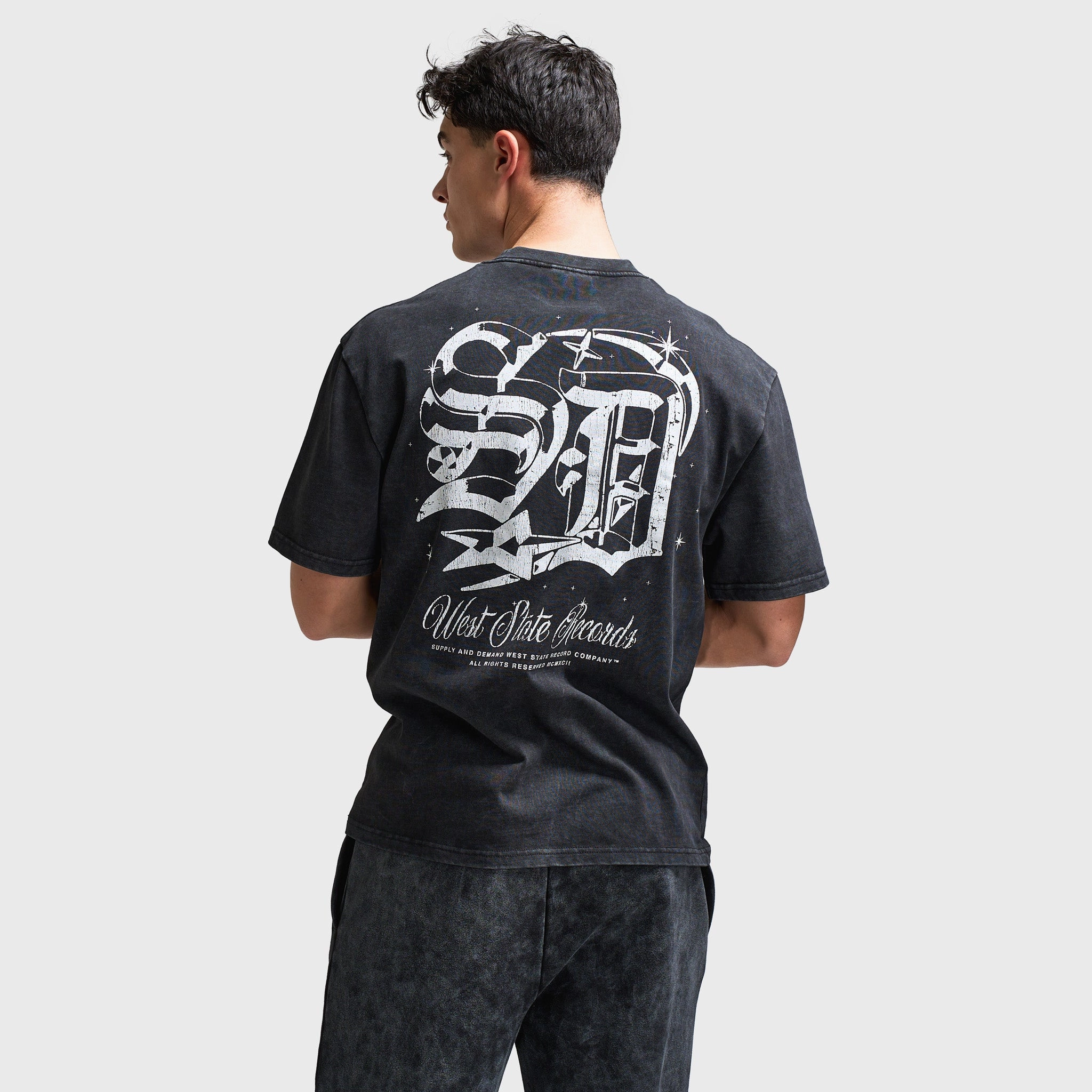 Supply & Demand Finley Graphic T-Shirt / Washed Black