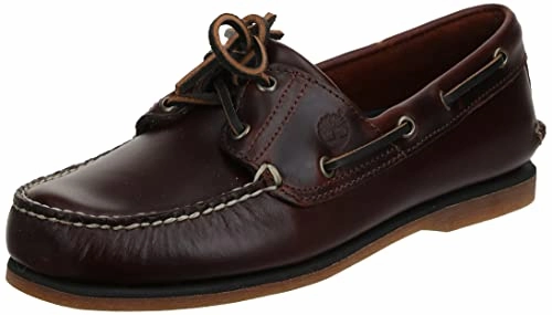 Timberland Herren CLS 2-Eye Boat Halbschuhe. Braun (Rootbeer Smooth). 41 EU