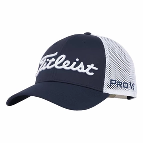 Titleist Tour Performance Mesh Golf Cap Navy/White - 24 Men