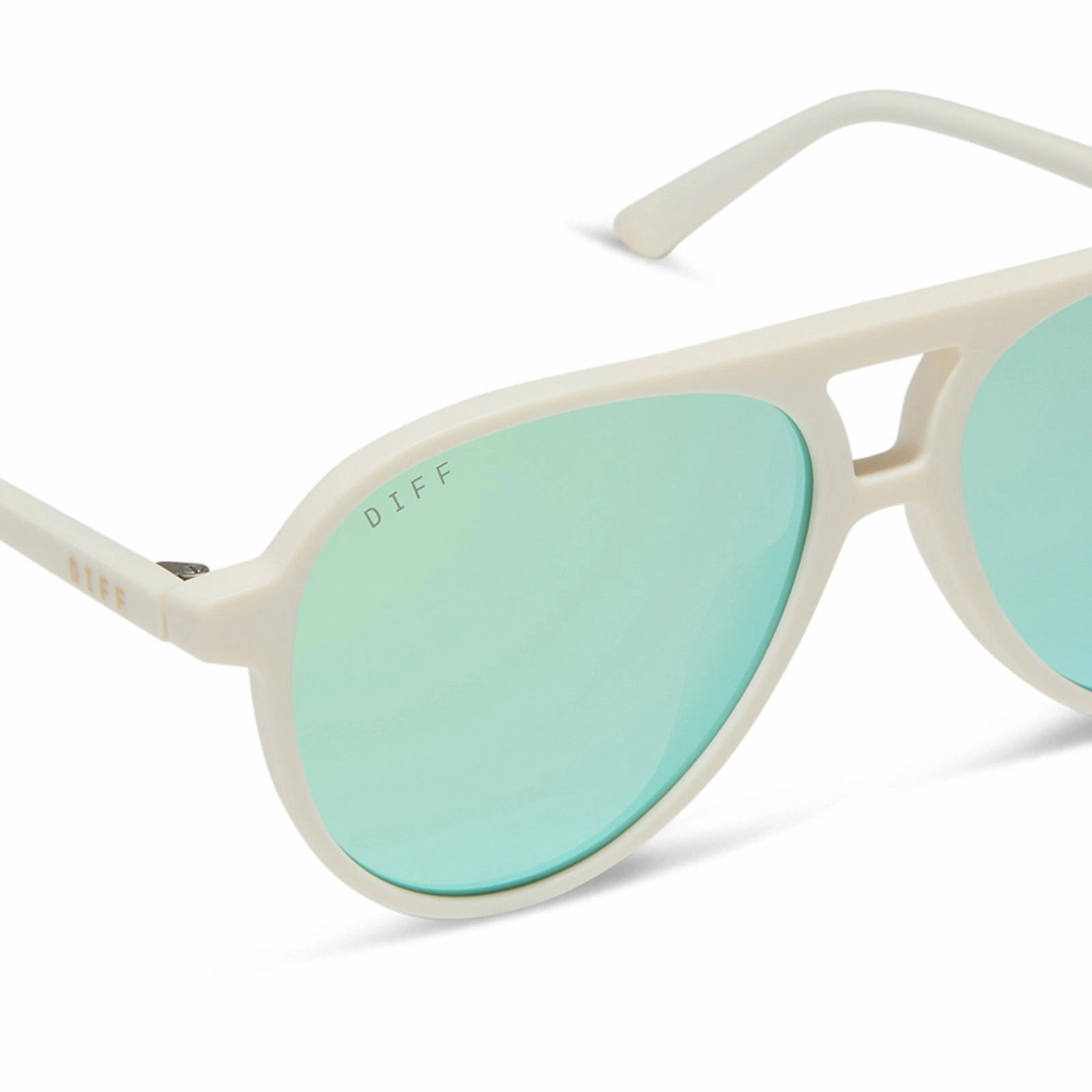 TOSCA II - MATTE WHITE   AQUATIC AWE MIRROR SUNGLASSES