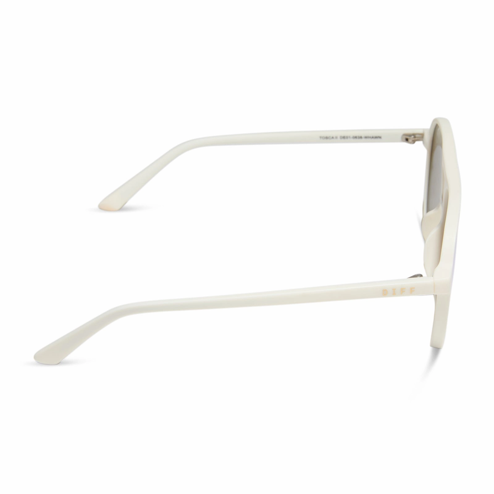 TOSCA II - MATTE WHITE   AQUATIC AWE MIRROR SUNGLASSES