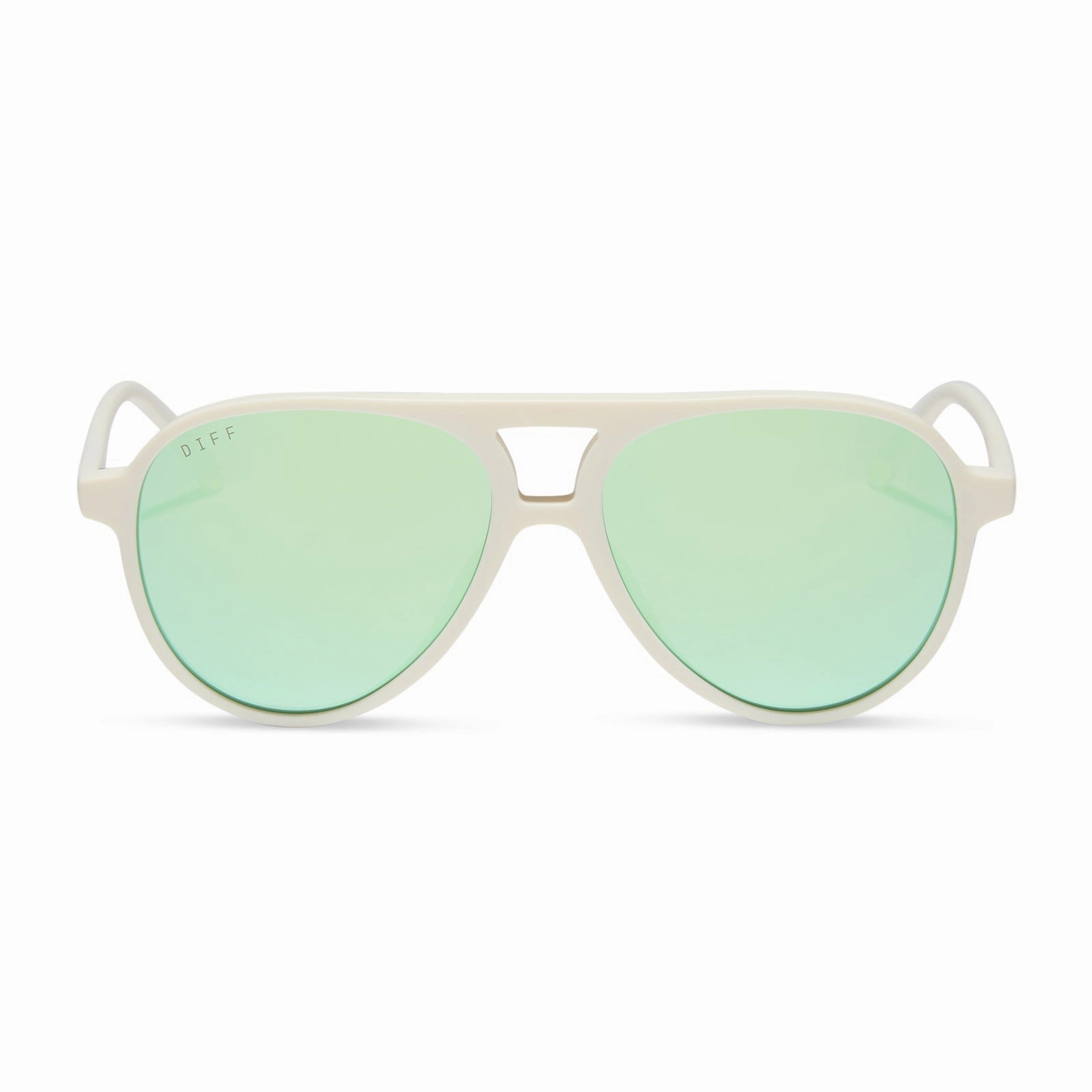 TOSCA II - MATTE WHITE   AQUATIC AWE MIRROR SUNGLASSES