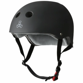 Triple Eight 3634 Certified Sweat Saver Skateboarding and Bike Helmet, Black, XLarge/XXLarge