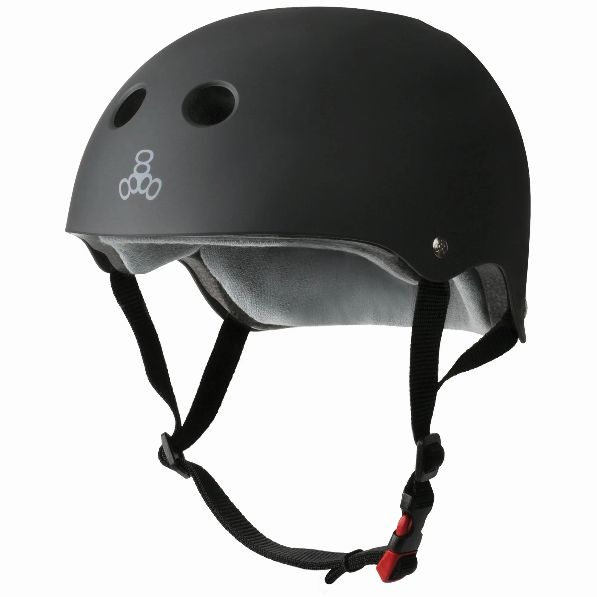 Triple Eight 3634 Certified Sweat Saver Skateboarding and Bike Helmet, Black, XLarge/XXLarge