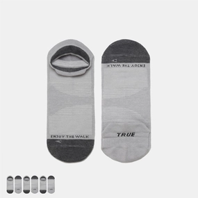 TRUE Performance Ankle Sock 3-Pack | Heather Grey
