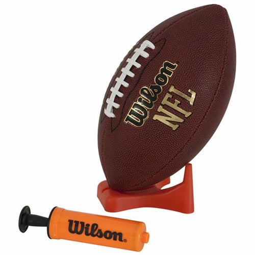 Wilson WTF1676IDPT Sporting Goods NFL Junior Football with Pump and Tee