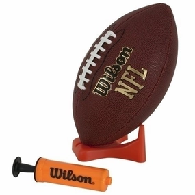 Wilson WTF1676IDPT Sporting Goods NFL Junior Football with Pump and Tee