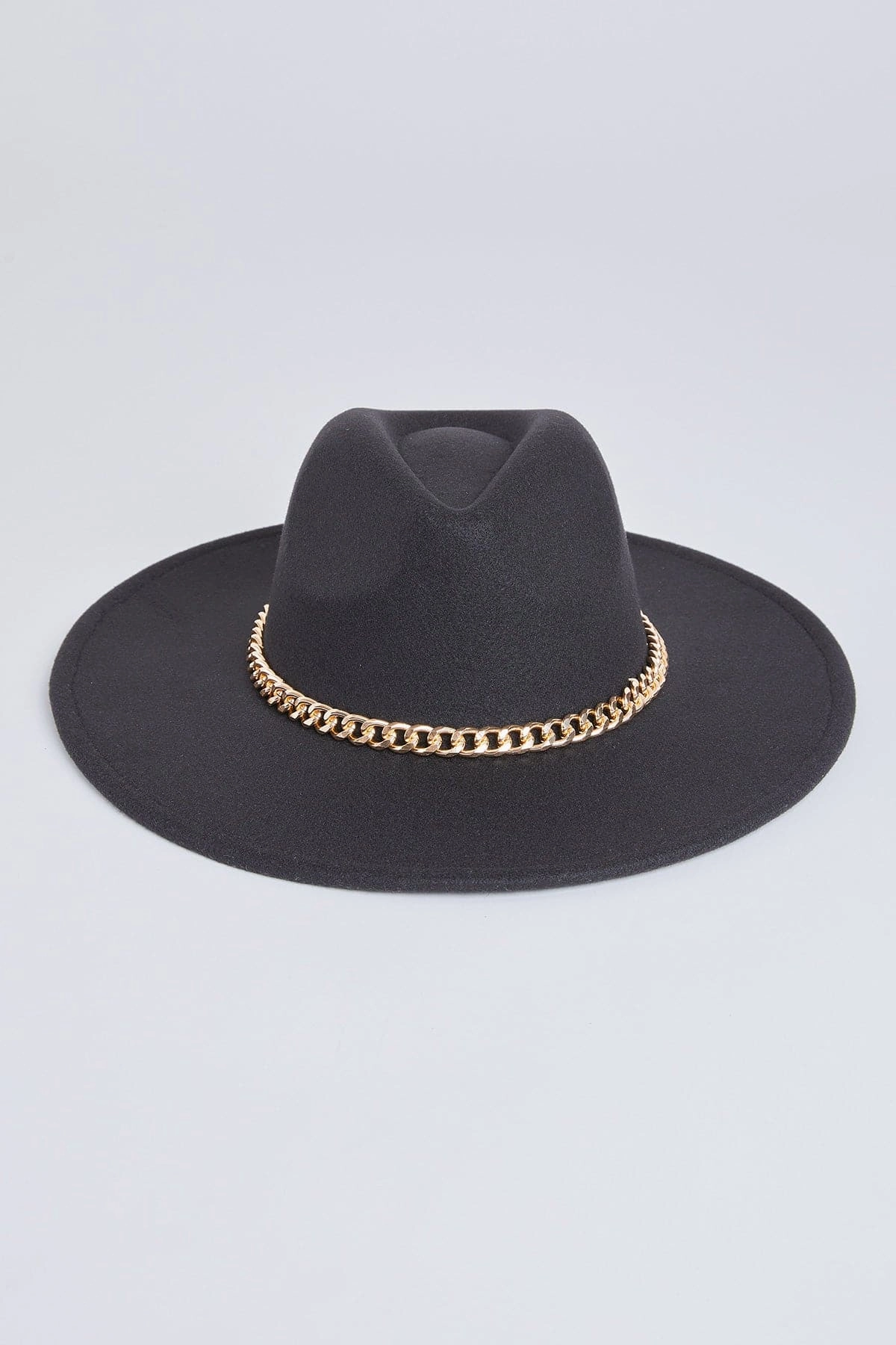 Women’s Chain Wide Brim Hat