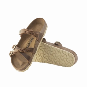 Women's Franca Braided (Oiled Leather) - Cognac