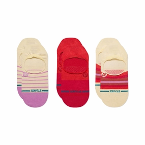 Women's No Show Socks - Fulfilled 3 Pack - Pink