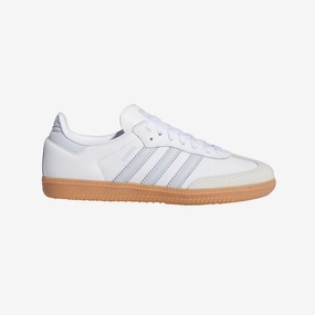 womens adidas samba (white/halo blue)