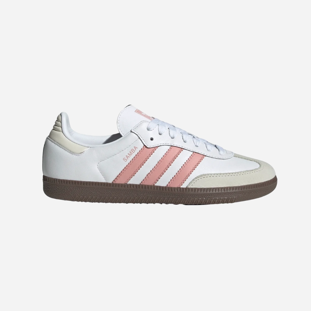 womens adidas samba (white/wonder mauve)