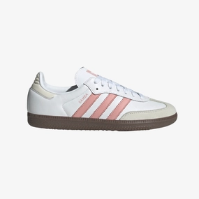 womens adidas samba (white/wonder mauve)